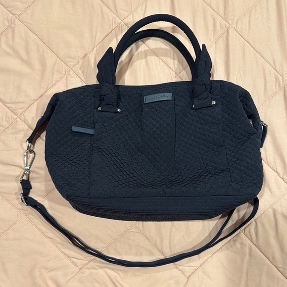 Vera Bradley Handbags - Vera Bradley Black Quilted Baby Bag with Versatile Carrying Options